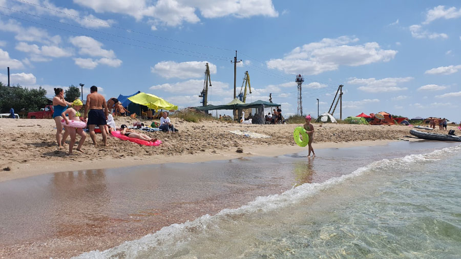 Погода на косе Беляус в Крыму
